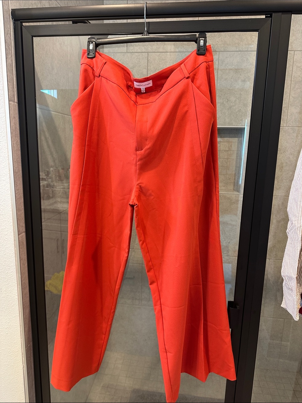 Gibson Latimer Rust  Wide-Leg Trousers